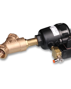 Slanted seat valve pneum. 1" 24V DC type 2002-A cpl